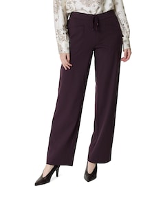 Sue Wide dames broek bordeaux