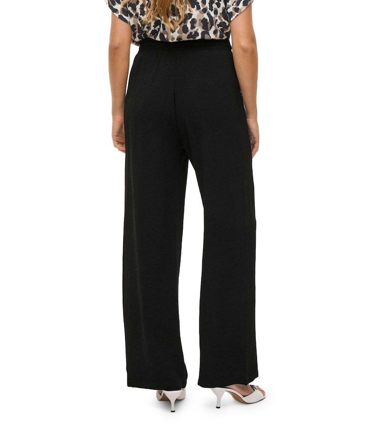 VIJOSA HW WIDE PANTS zwart