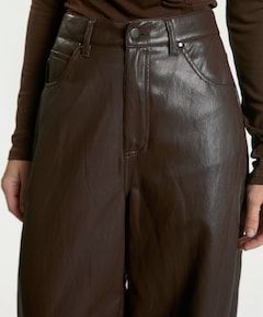 QUIN PU 689 dames broek bruin