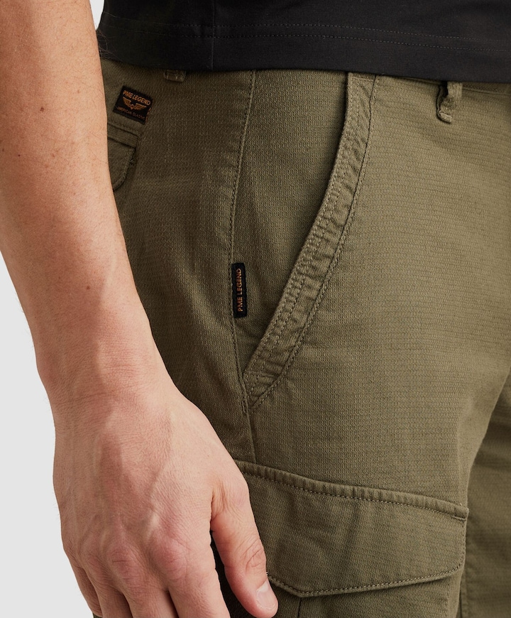 JETHEED CARGO SHORTS STRETCH LINEN heren korte broek groen