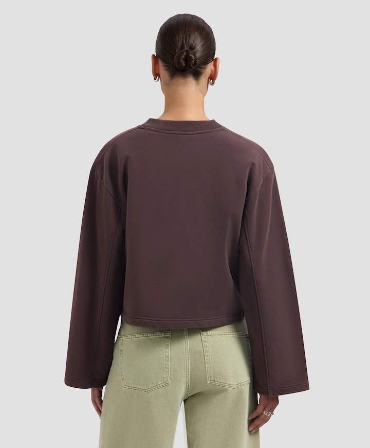 Dames sweater bruin