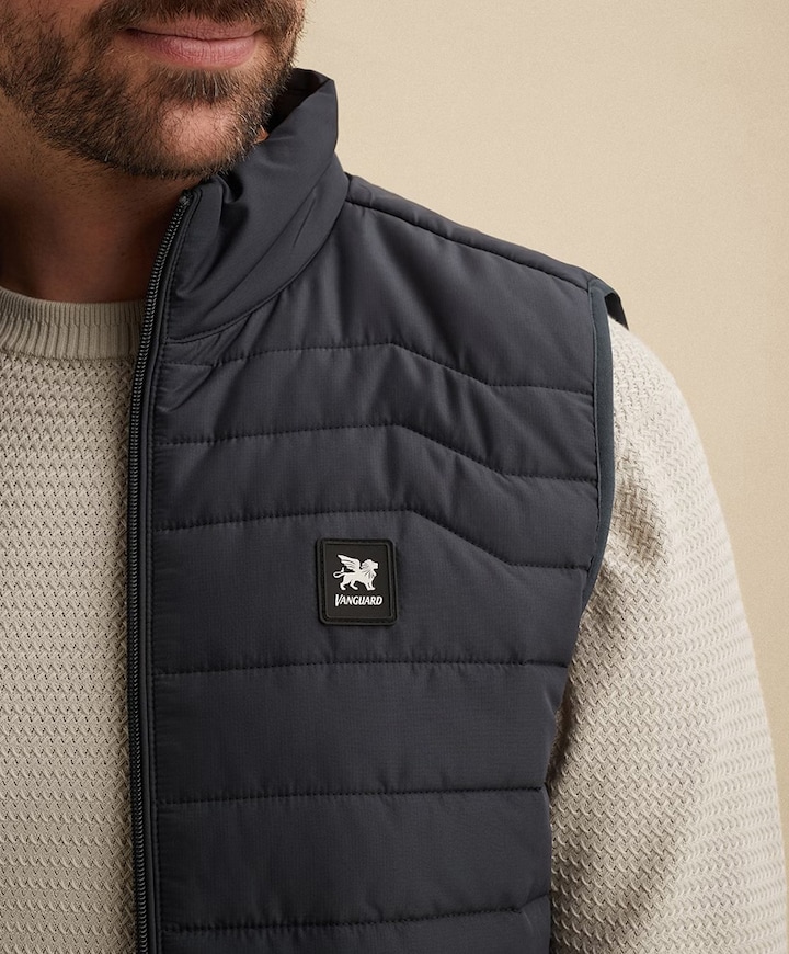 Heren bodywarmer blauw