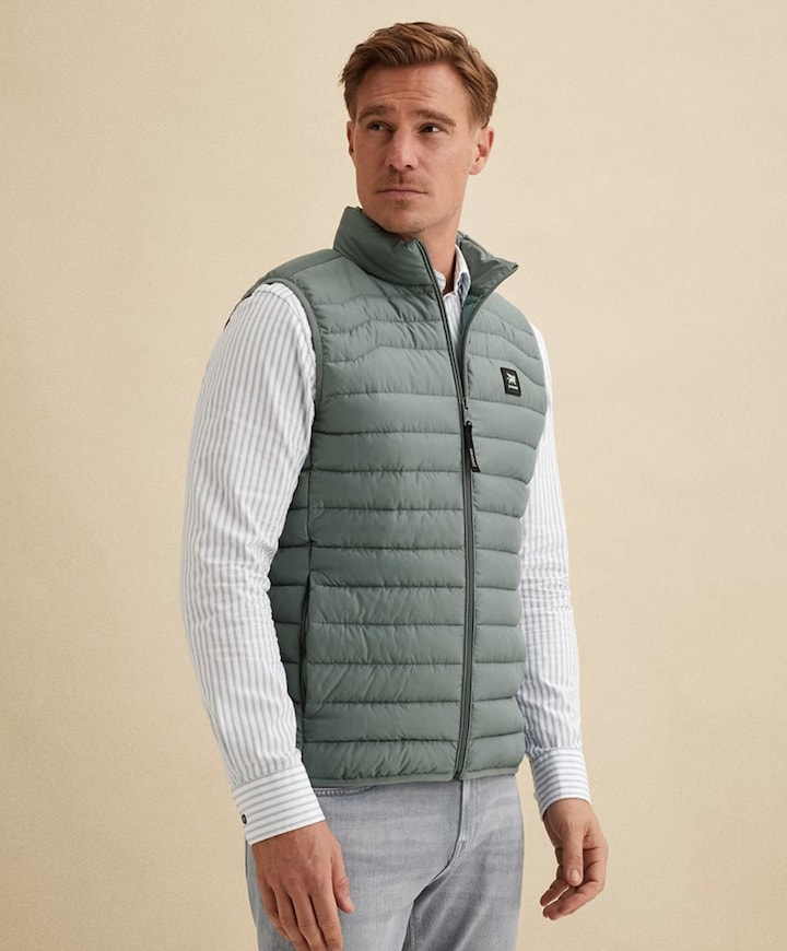 Heren bodywarmer groen