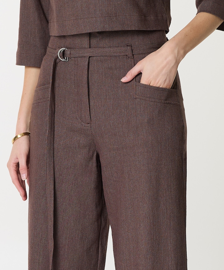 32a02-03434-1 dames broek bruin