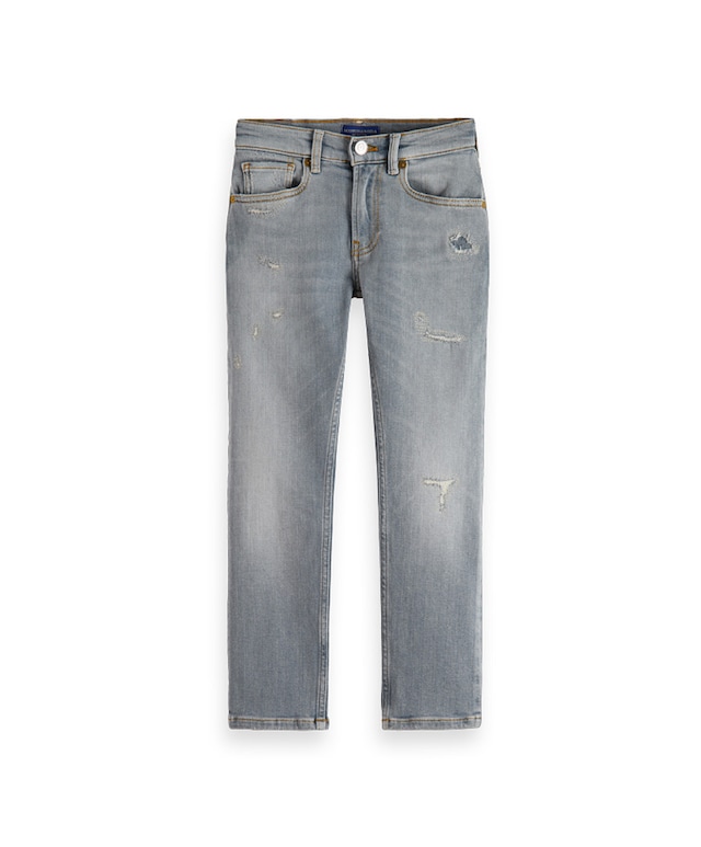 The Drop tapered Soundtrack jeans grijs