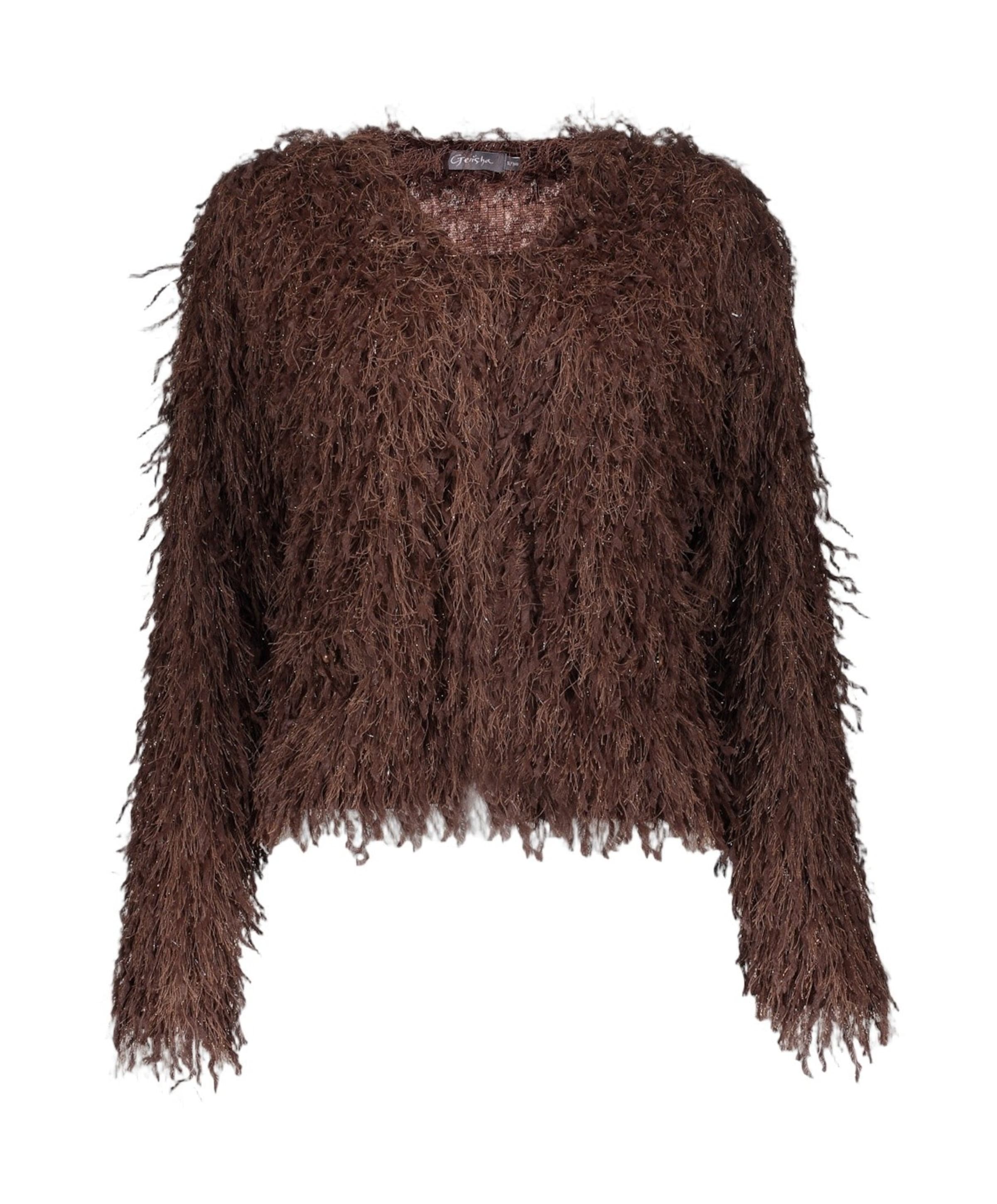 Dames vest bruin