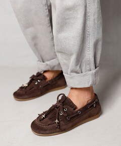 June Loua dames loafers bruin