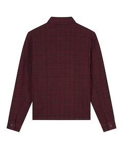 Heren overhemd lange mouw bordeaux