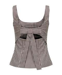 Dames top bruin