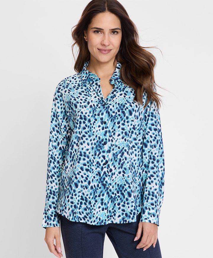 Blouse blauw