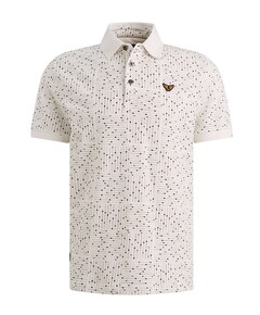 Heren polo ecru