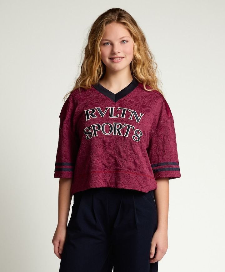 Meisjes T-shirt bordeaux