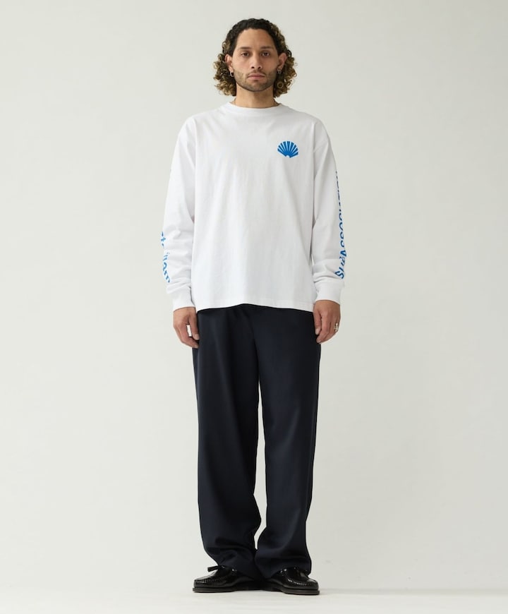 Heren longsleeve wit