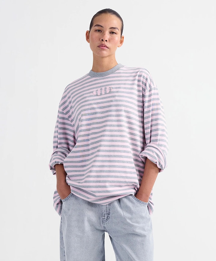 Dames longsleeve roze