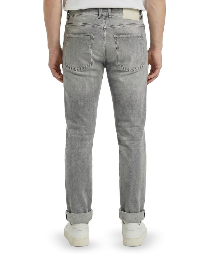 Tapered mens fit heren jeans grijs