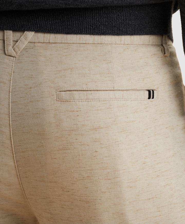 V35 RELAXED CHINO LINEN STRETCH heren broek beige