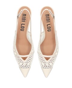 dames slingbacks ecru
