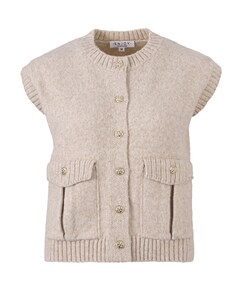 Dames gilet beige
