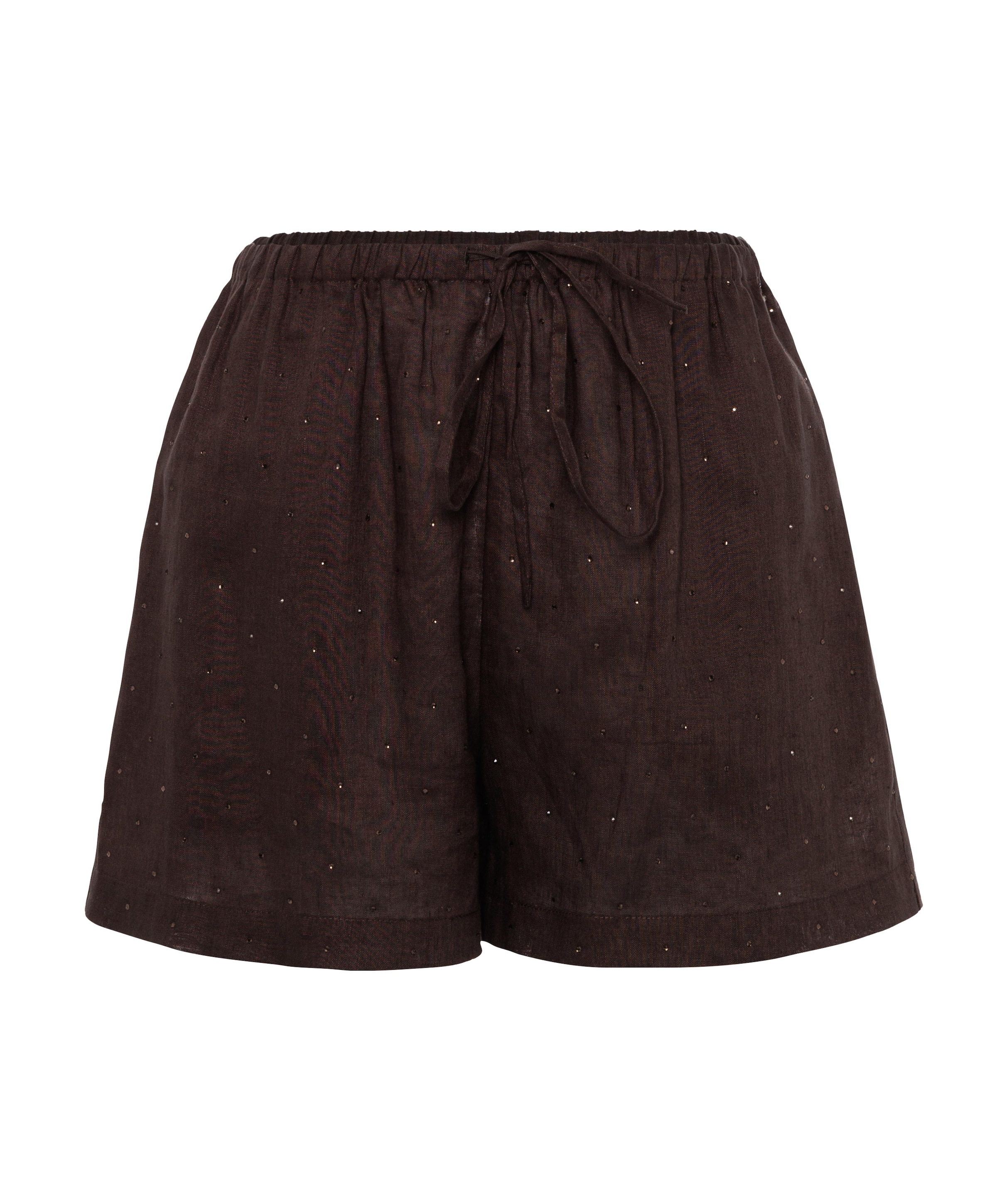 Dames short bruin