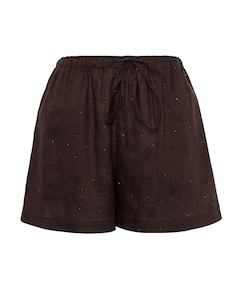 Dames short bruin