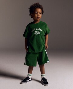 KIDS TERRY uniseks korte broek groen