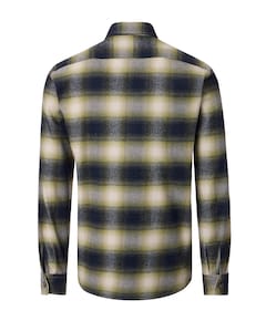 Heren overhemd lange mouw groen