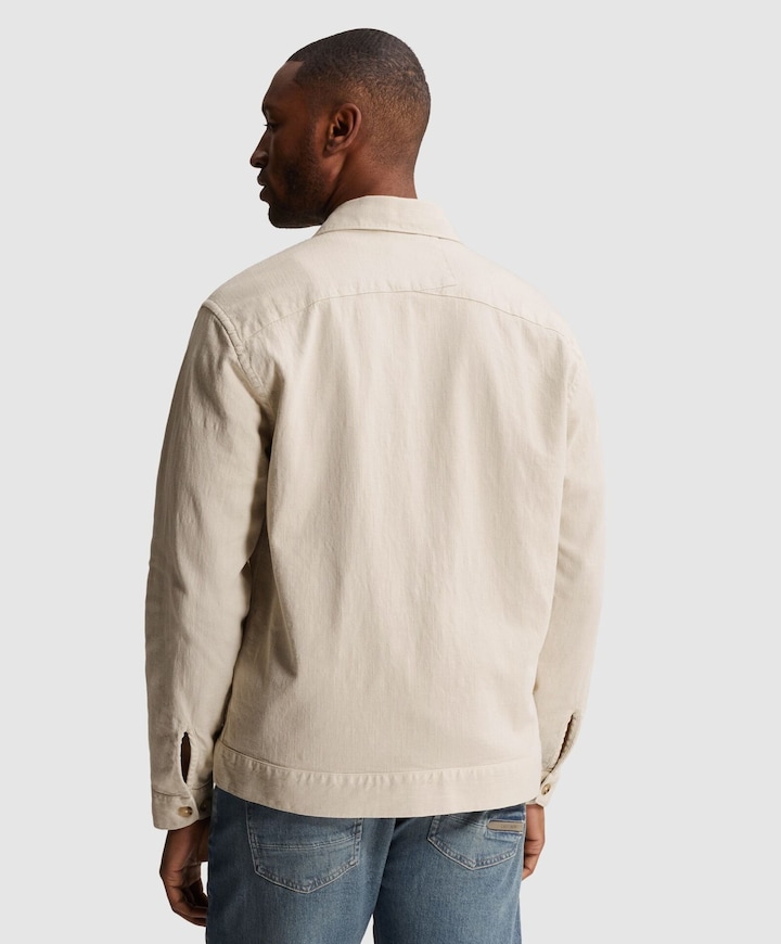 Heren overshirt beige