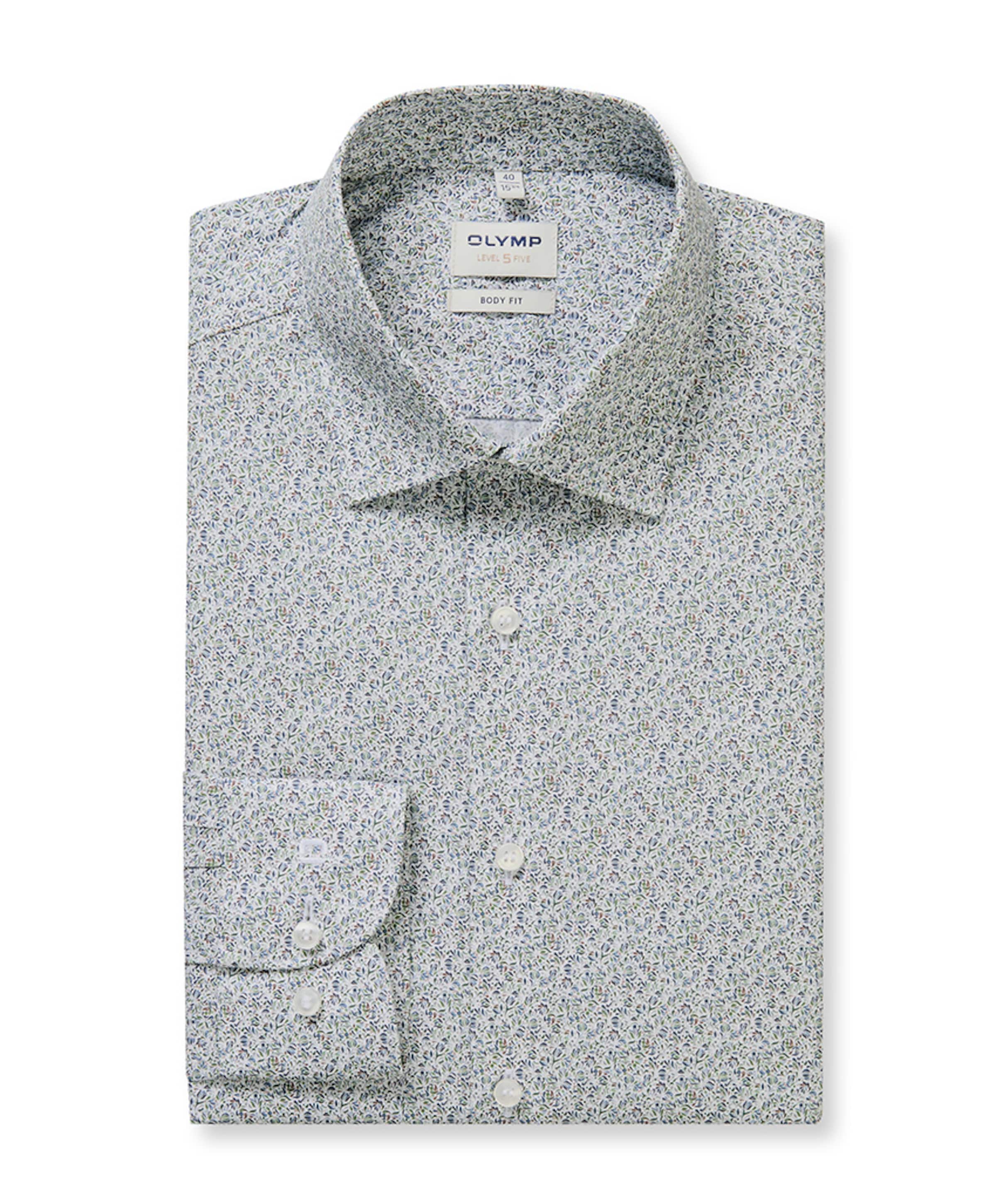 Heren overhemd extra lange mouw groen