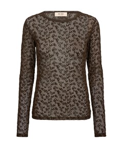 Dames top bruin