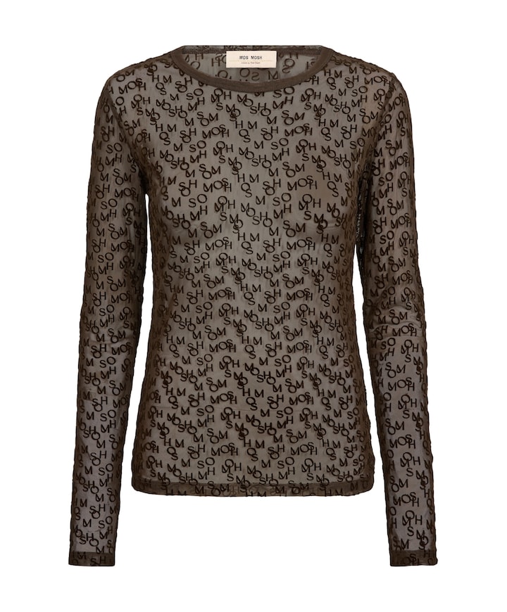 Dames top bruin