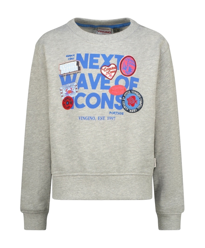 Meisjes sweater grijs