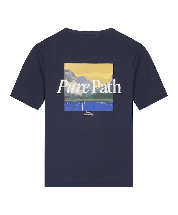 Heren T-shirt blauw