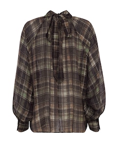 Dames blouse bruin