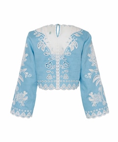 Dames blouse blauw