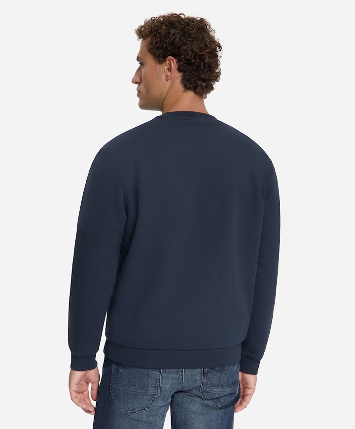 Heren sweater blauw