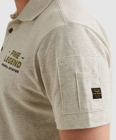 Heren polo grijs