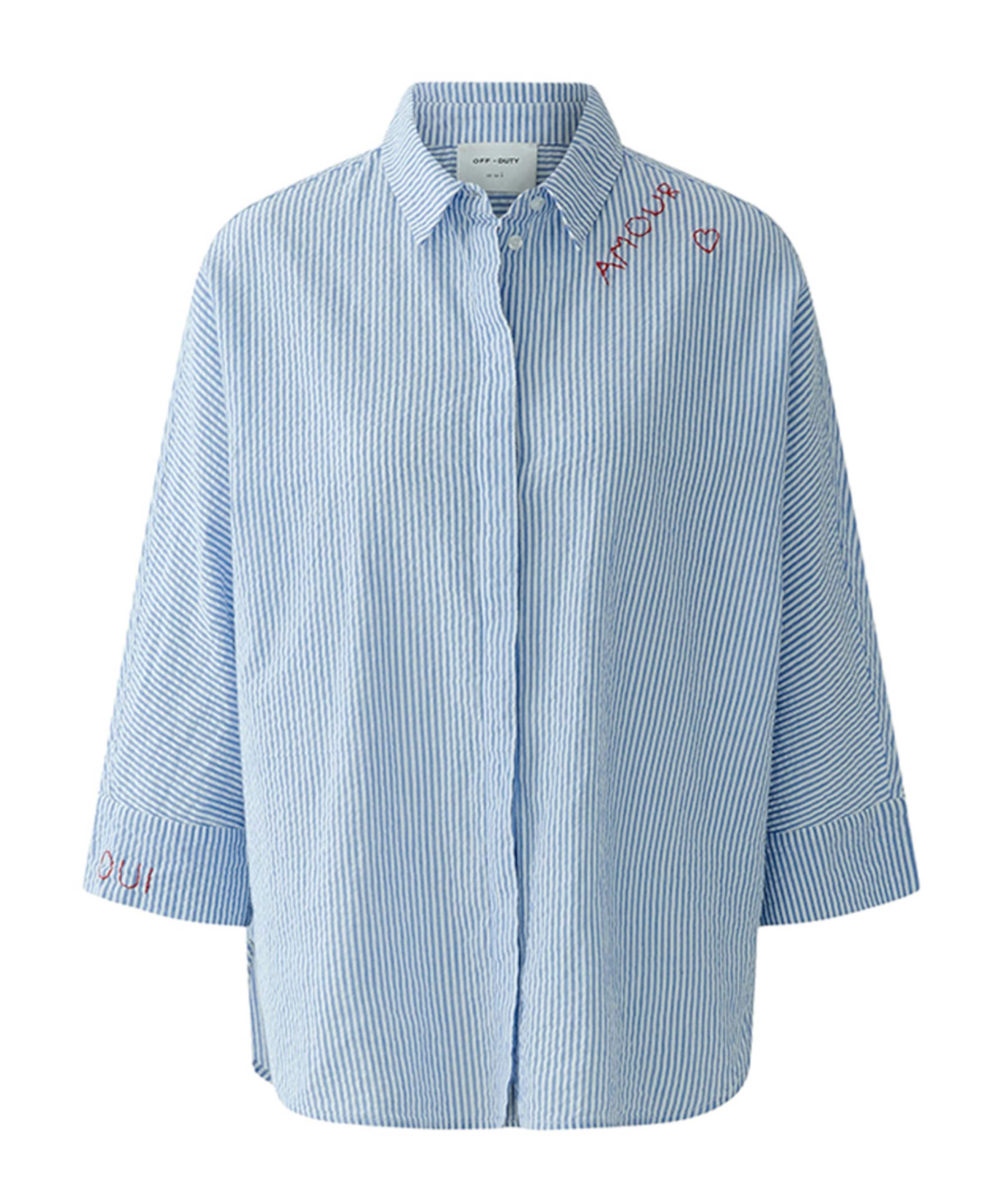 Dames blouse blauw