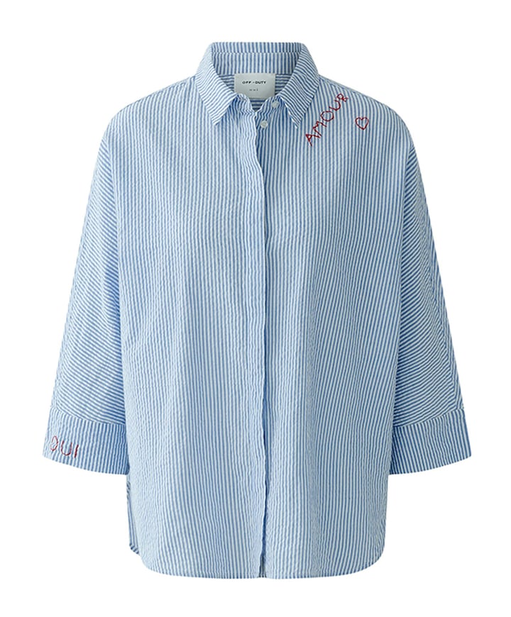 Dames blouse blauw