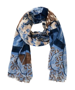 Dames sjaal blauw
