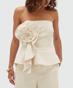 Dames top ecru