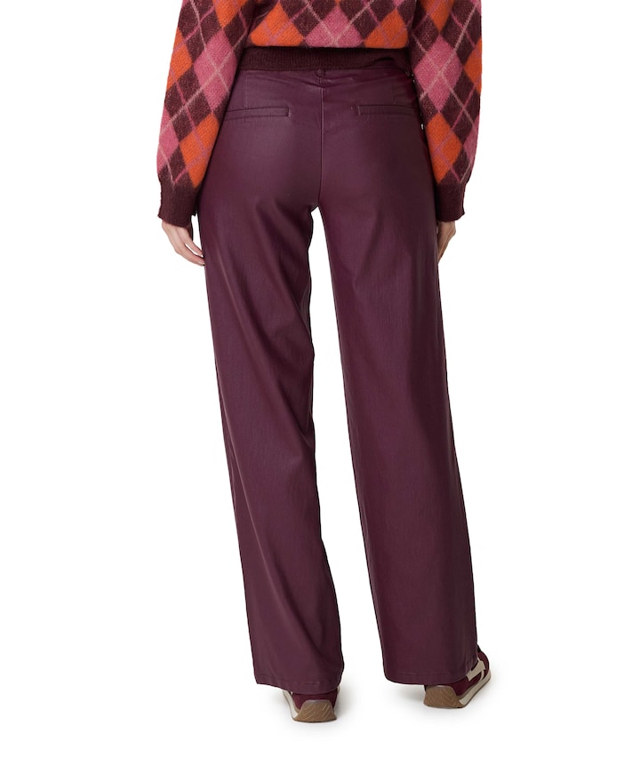 FQRENO-PANTS dames broek bordeaux