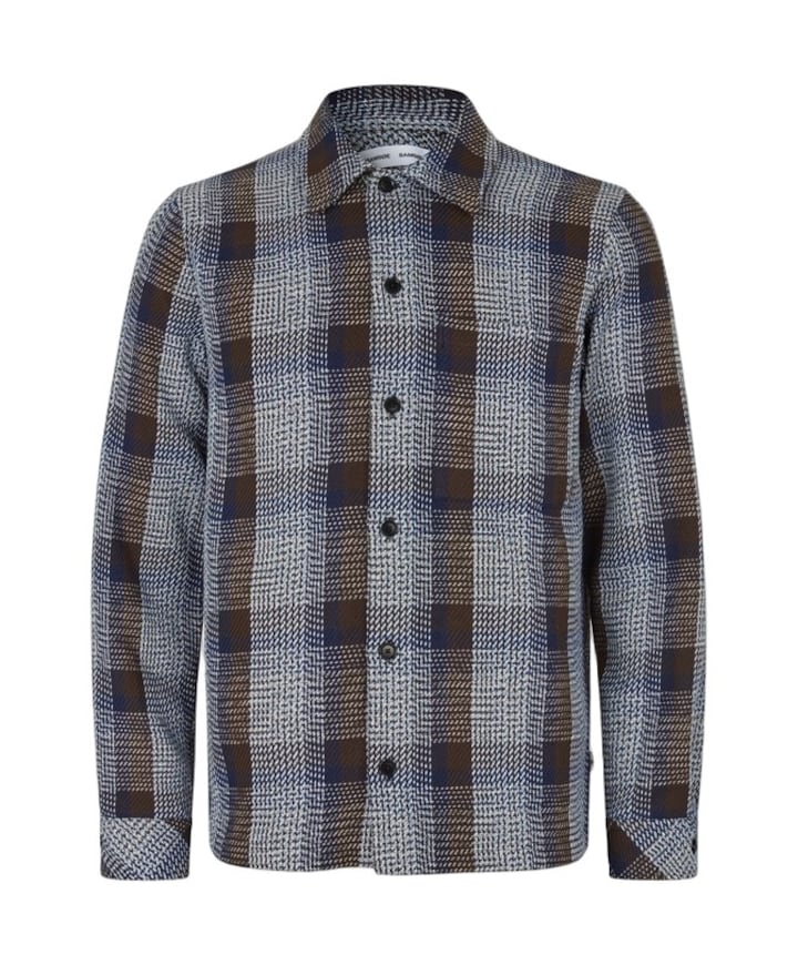Heren overshirt bruin