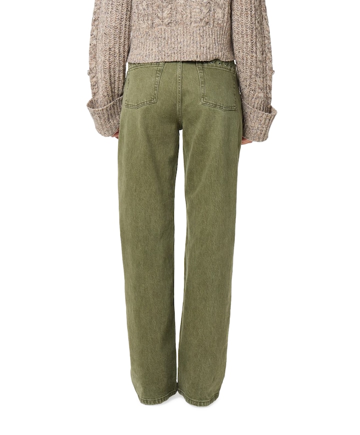 Zoe Boyfriend dames jeans groen