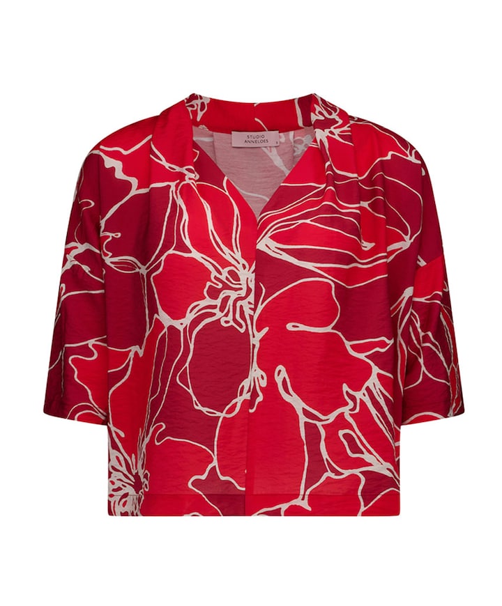Dames blouse rood