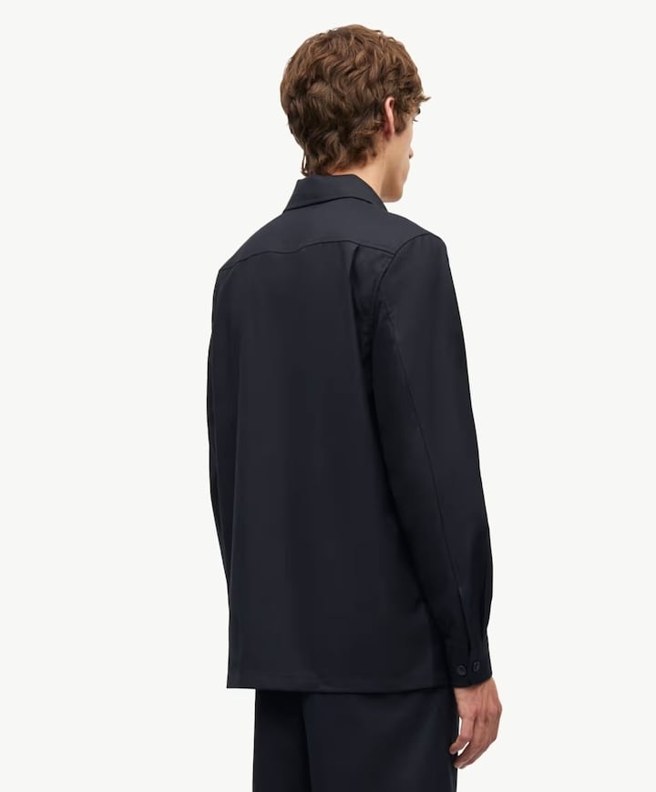 Heren overshirt blauw