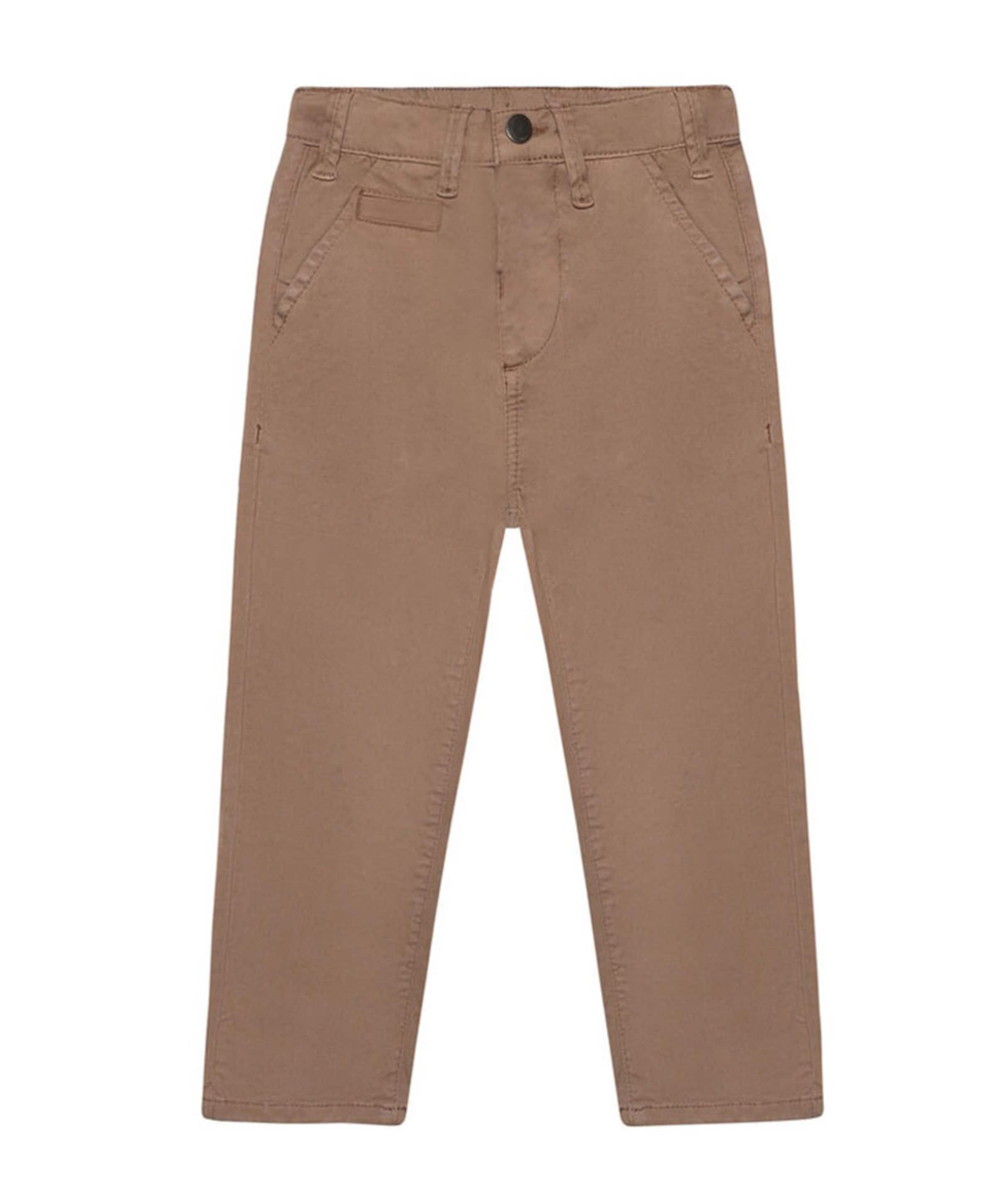 Twill jongens broek bruin