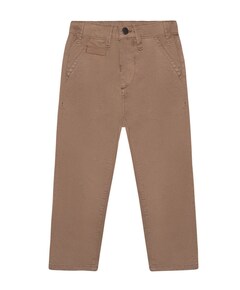 Twill jongens broek bruin