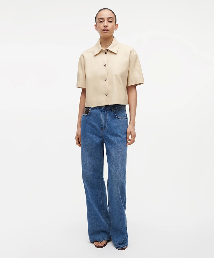 Dames blouse beige