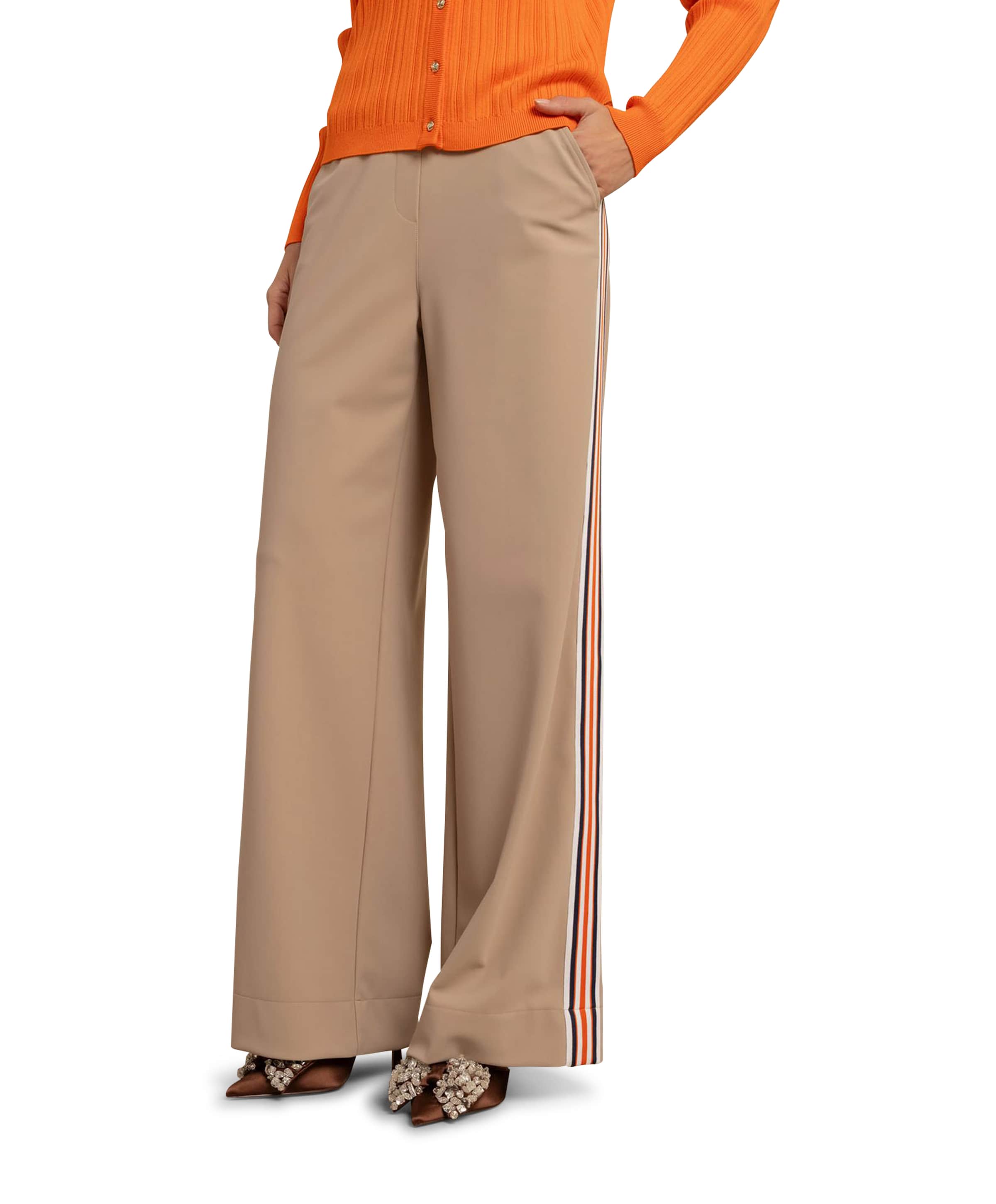 Trainer bonded tape dames broek beige