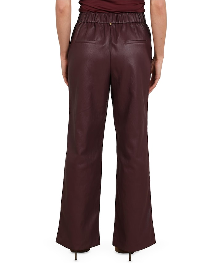 Jill PU dames broek rood